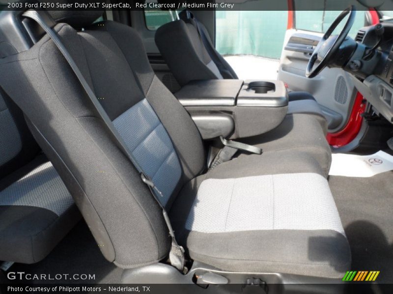  2003 F250 Super Duty XLT SuperCab Medium Flint Grey Interior