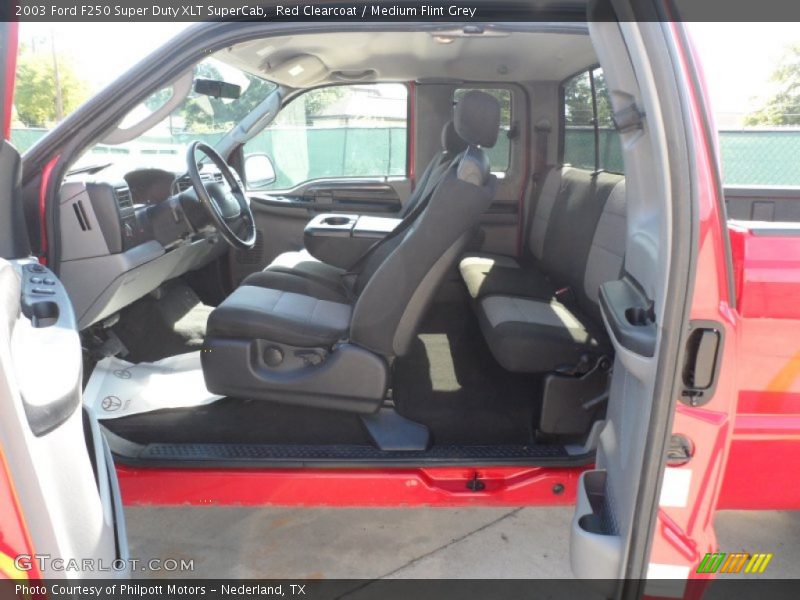  2003 F250 Super Duty XLT SuperCab Medium Flint Grey Interior