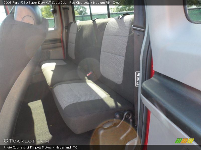 Red Clearcoat / Medium Flint Grey 2003 Ford F250 Super Duty XLT SuperCab