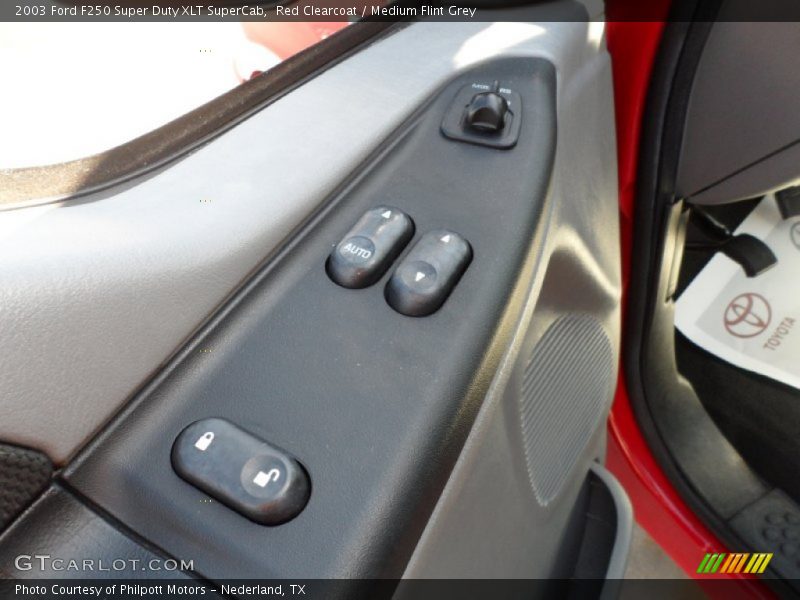 Red Clearcoat / Medium Flint Grey 2003 Ford F250 Super Duty XLT SuperCab