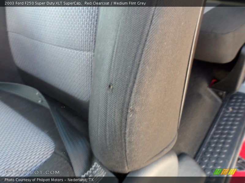 Red Clearcoat / Medium Flint Grey 2003 Ford F250 Super Duty XLT SuperCab