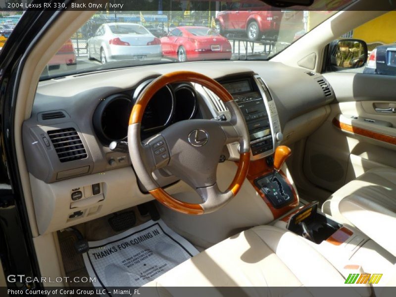 Black Onyx / Ivory 2004 Lexus RX 330