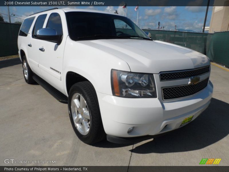 Summit White / Ebony 2008 Chevrolet Suburban 1500 LTZ