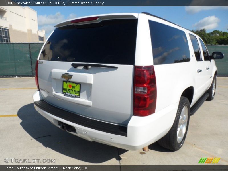 Summit White / Ebony 2008 Chevrolet Suburban 1500 LTZ