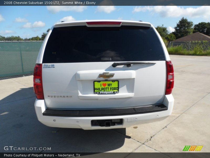 Summit White / Ebony 2008 Chevrolet Suburban 1500 LTZ
