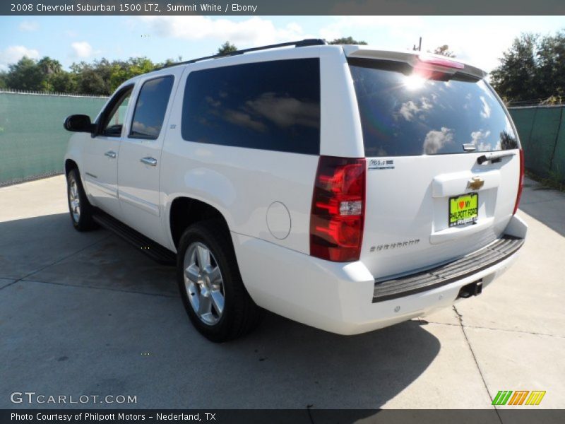 Summit White / Ebony 2008 Chevrolet Suburban 1500 LTZ