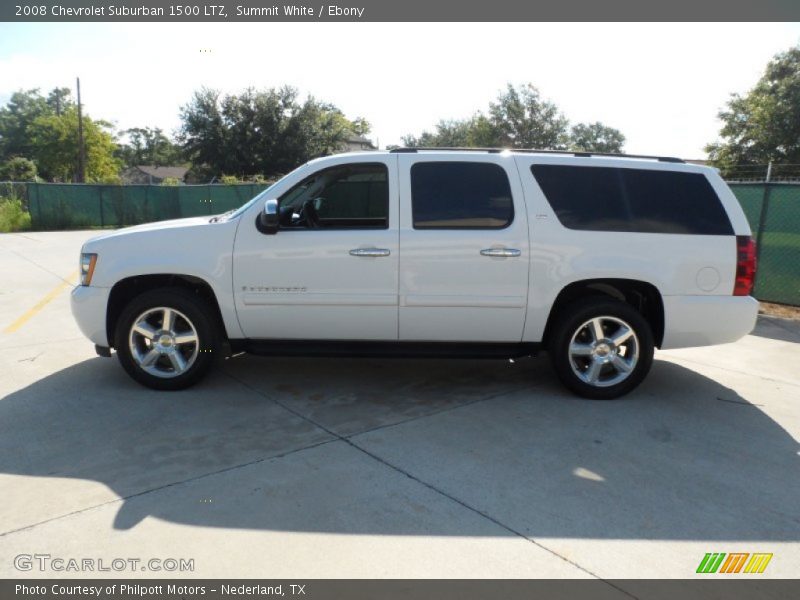Summit White / Ebony 2008 Chevrolet Suburban 1500 LTZ