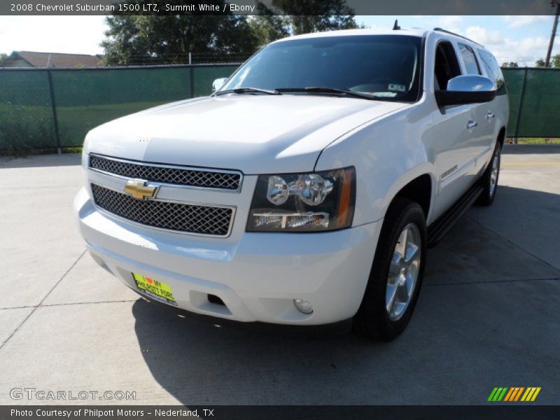 Summit White / Ebony 2008 Chevrolet Suburban 1500 LTZ