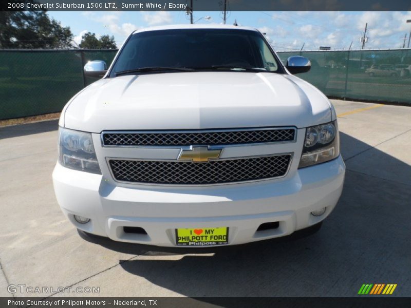 Summit White / Ebony 2008 Chevrolet Suburban 1500 LTZ