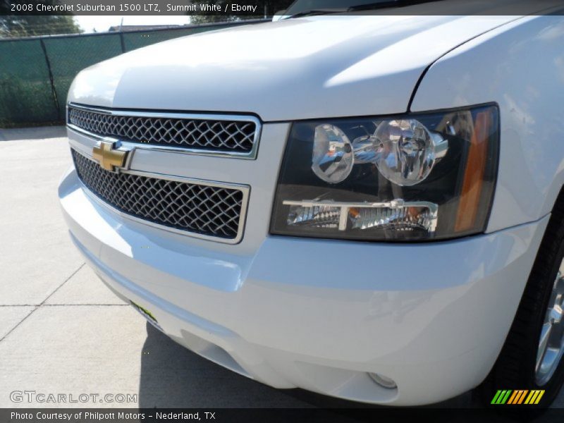 Summit White / Ebony 2008 Chevrolet Suburban 1500 LTZ