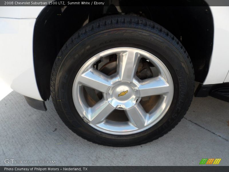 Summit White / Ebony 2008 Chevrolet Suburban 1500 LTZ