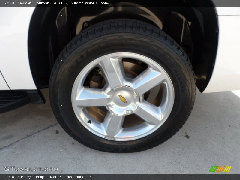Summit White / Ebony 2008 Chevrolet Suburban 1500 LTZ