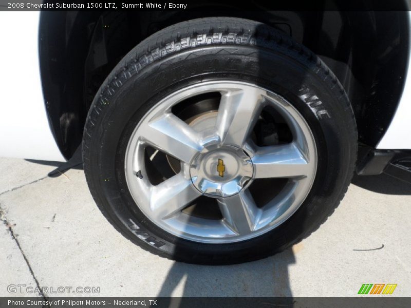 Summit White / Ebony 2008 Chevrolet Suburban 1500 LTZ