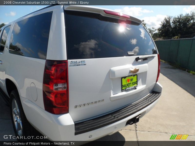 Summit White / Ebony 2008 Chevrolet Suburban 1500 LTZ