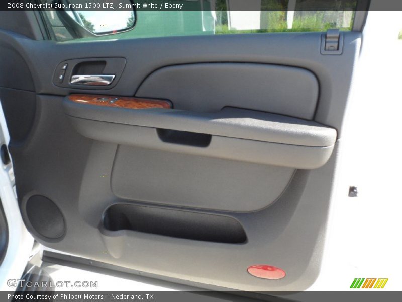 Summit White / Ebony 2008 Chevrolet Suburban 1500 LTZ