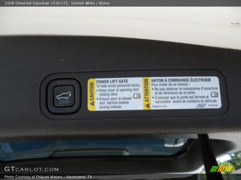Summit White / Ebony 2008 Chevrolet Suburban 1500 LTZ