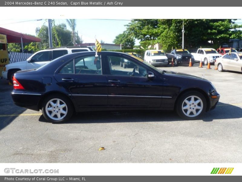 Capri Blue Metallic / Ash Grey 2004 Mercedes-Benz C 240 Sedan