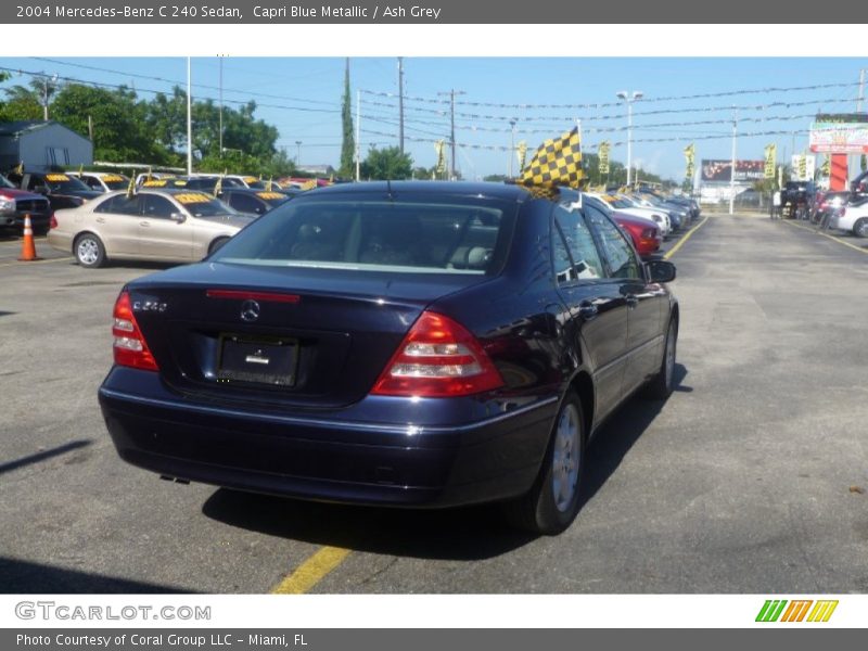 Capri Blue Metallic / Ash Grey 2004 Mercedes-Benz C 240 Sedan