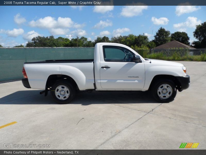 Super White / Graphite Gray 2008 Toyota Tacoma Regular Cab