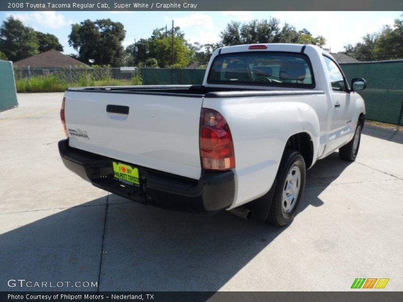 Super White / Graphite Gray 2008 Toyota Tacoma Regular Cab