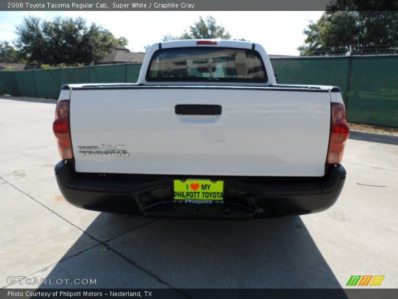 Super White / Graphite Gray 2008 Toyota Tacoma Regular Cab