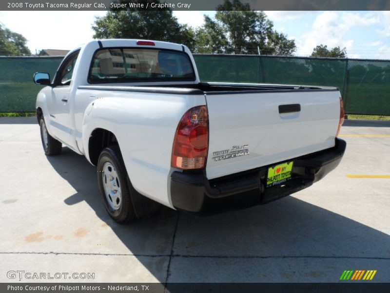 Super White / Graphite Gray 2008 Toyota Tacoma Regular Cab