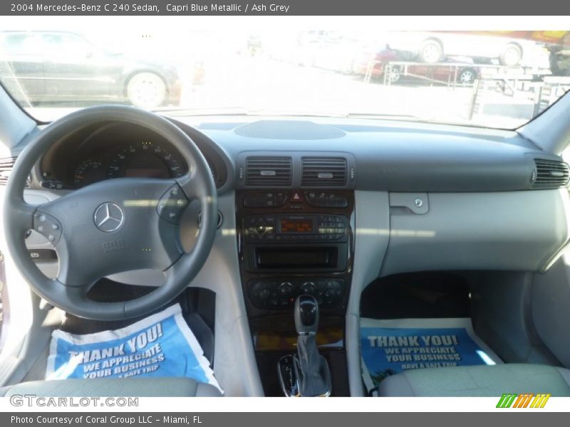 Capri Blue Metallic / Ash Grey 2004 Mercedes-Benz C 240 Sedan