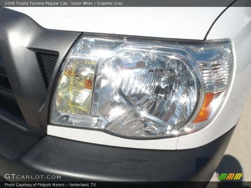 Super White / Graphite Gray 2008 Toyota Tacoma Regular Cab