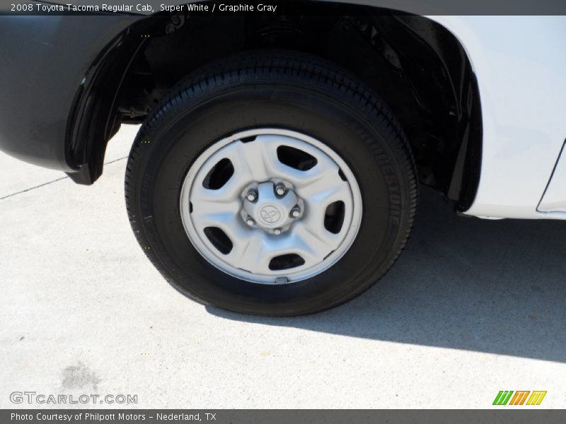 Super White / Graphite Gray 2008 Toyota Tacoma Regular Cab