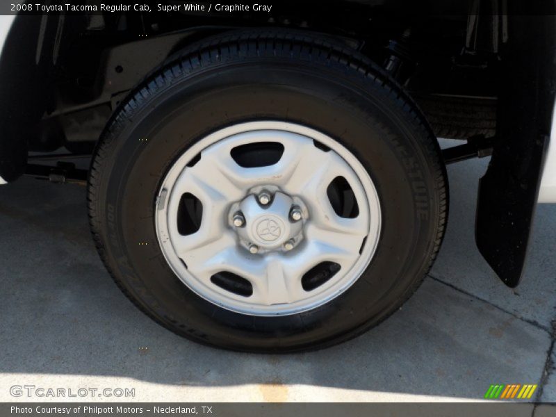 Super White / Graphite Gray 2008 Toyota Tacoma Regular Cab