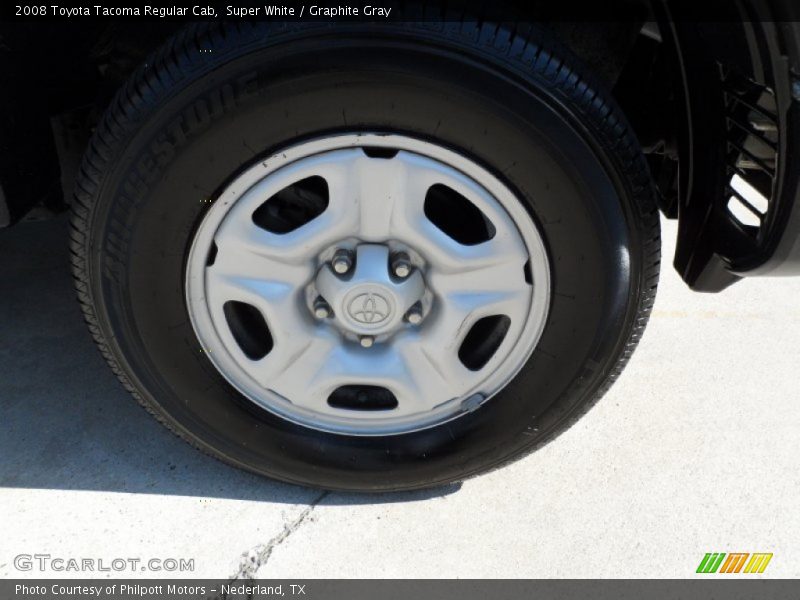Super White / Graphite Gray 2008 Toyota Tacoma Regular Cab