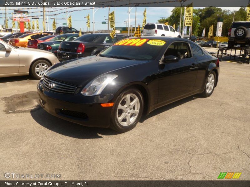 Black Obsidian / Wheat 2005 Infiniti G 35 Coupe