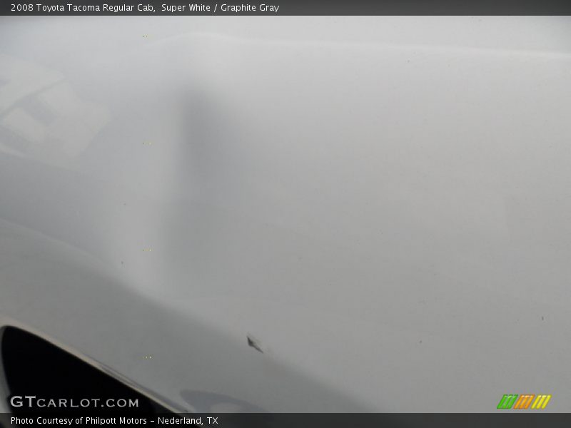 Super White / Graphite Gray 2008 Toyota Tacoma Regular Cab