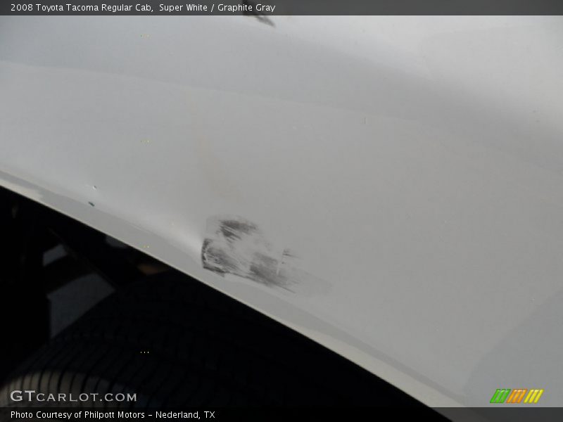 Super White / Graphite Gray 2008 Toyota Tacoma Regular Cab