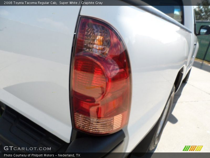 Super White / Graphite Gray 2008 Toyota Tacoma Regular Cab