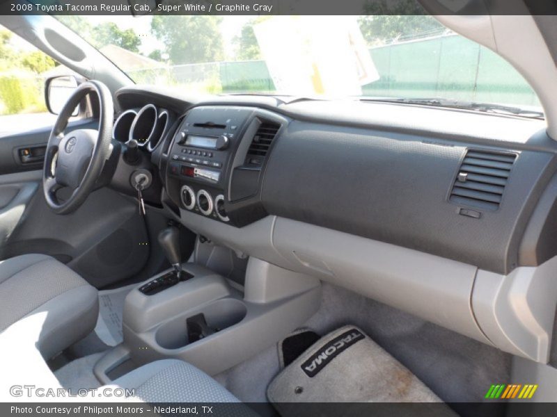 Super White / Graphite Gray 2008 Toyota Tacoma Regular Cab