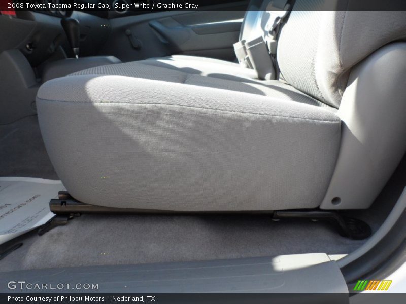 Super White / Graphite Gray 2008 Toyota Tacoma Regular Cab