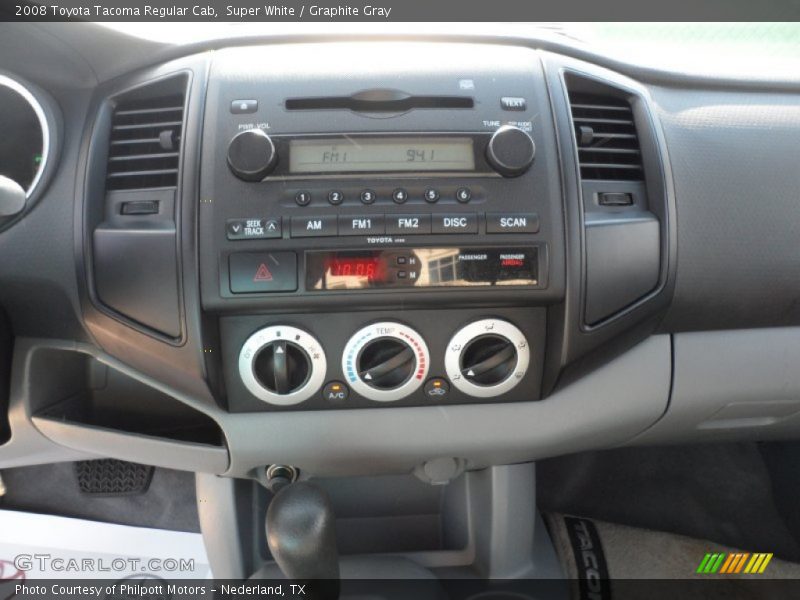 Super White / Graphite Gray 2008 Toyota Tacoma Regular Cab