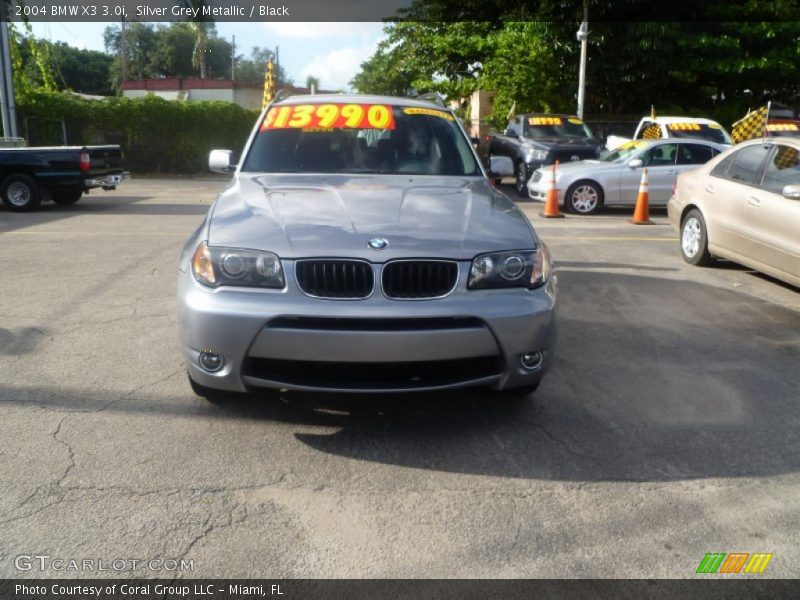 Silver Grey Metallic / Black 2004 BMW X3 3.0i