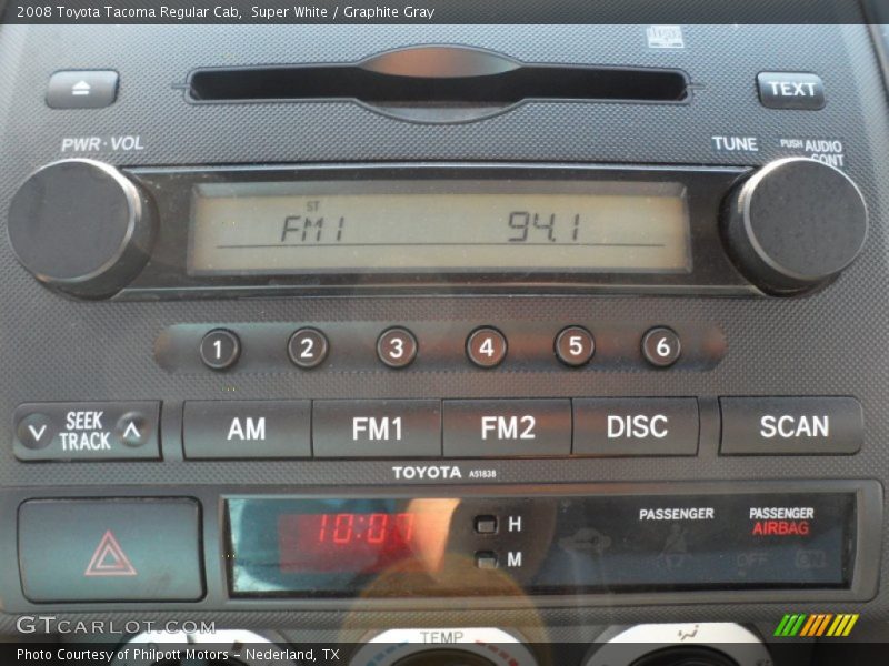 Super White / Graphite Gray 2008 Toyota Tacoma Regular Cab