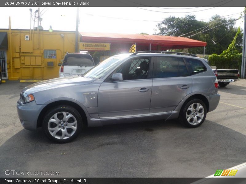Silver Grey Metallic / Black 2004 BMW X3 3.0i