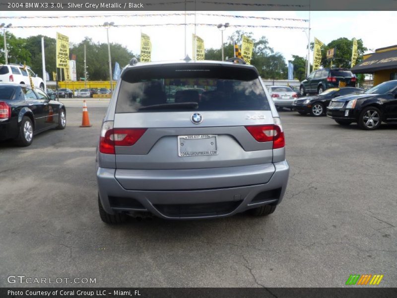 Silver Grey Metallic / Black 2004 BMW X3 3.0i