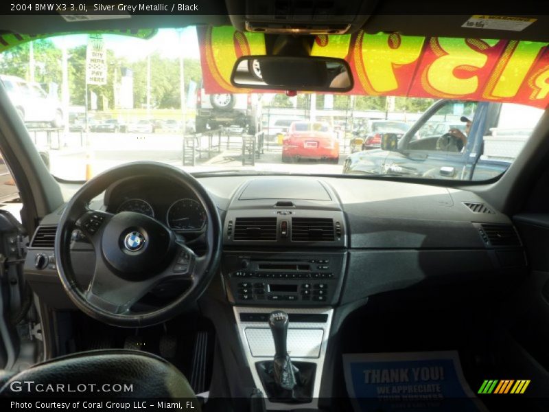 Silver Grey Metallic / Black 2004 BMW X3 3.0i