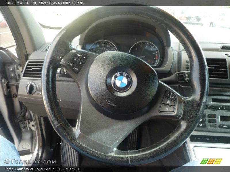 Silver Grey Metallic / Black 2004 BMW X3 3.0i
