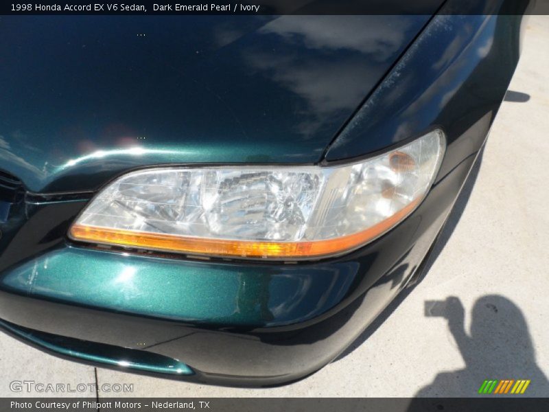 Dark Emerald Pearl / Ivory 1998 Honda Accord EX V6 Sedan