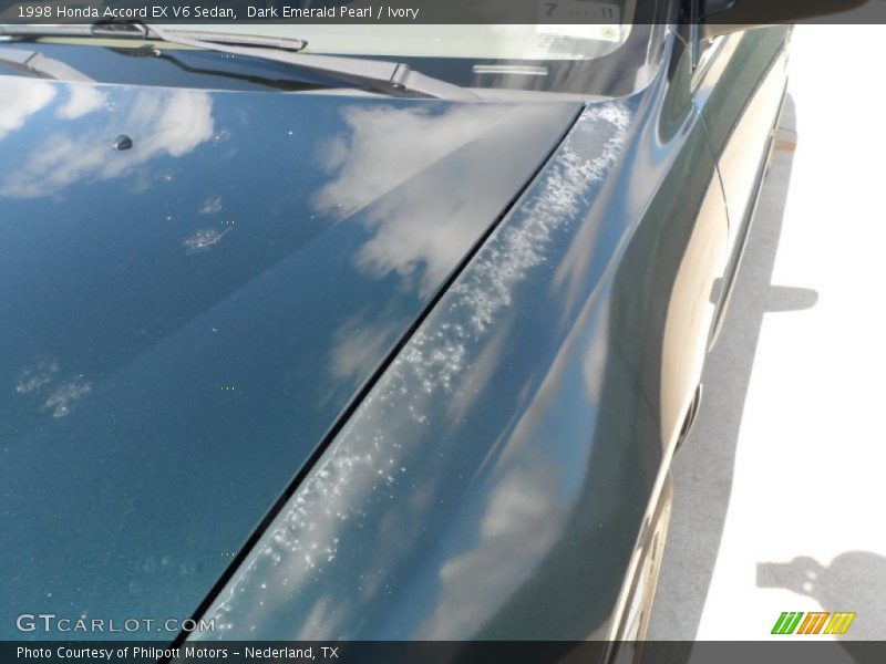 Dark Emerald Pearl / Ivory 1998 Honda Accord EX V6 Sedan