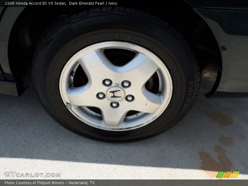 Dark Emerald Pearl / Ivory 1998 Honda Accord EX V6 Sedan