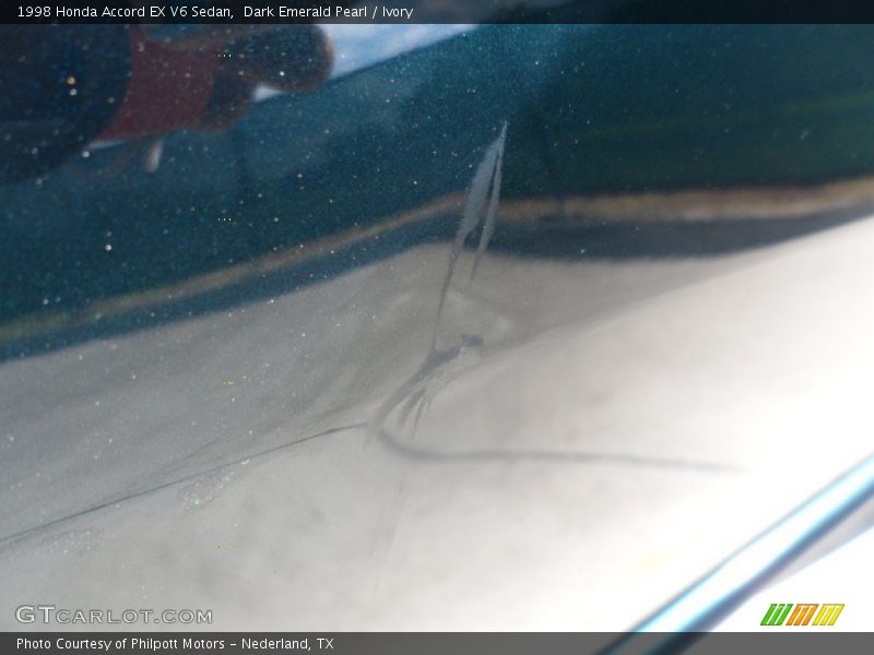 Dark Emerald Pearl / Ivory 1998 Honda Accord EX V6 Sedan