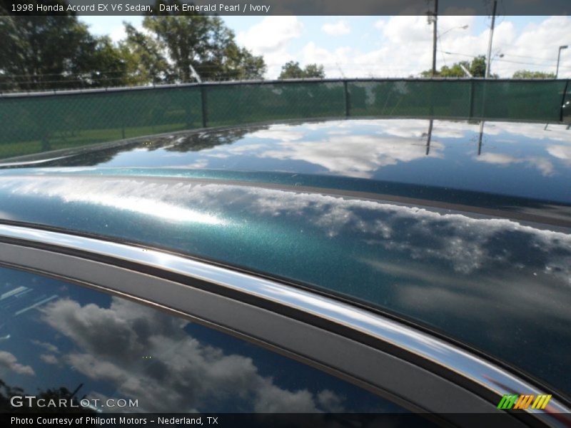 Dark Emerald Pearl / Ivory 1998 Honda Accord EX V6 Sedan