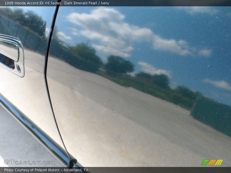 Dark Emerald Pearl / Ivory 1998 Honda Accord EX V6 Sedan